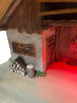 Krippe "grosses Wohnstallhaus"